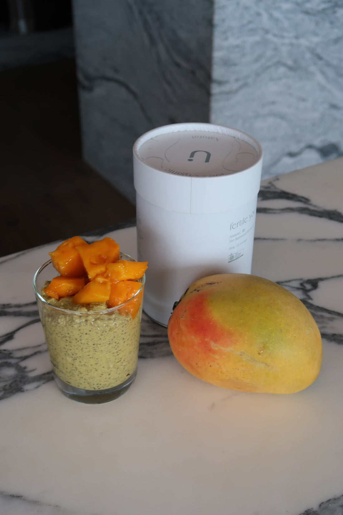 Hormone-Supporting Mango Chia Pudding with Elixir | Fertility-Friendly Breakfast Recipe