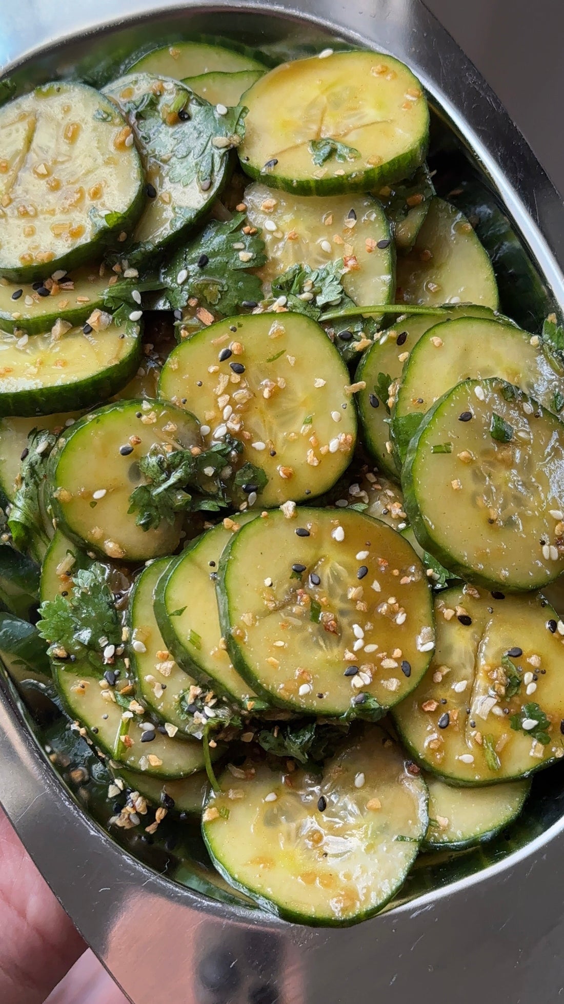 Hydrating Cucumber Salad with Hormone-Supporting Ginger Lime Dressing