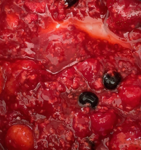 Matcha Chia Seed Pudding with Berry Compote (Hormone-Balancing Breakfast)